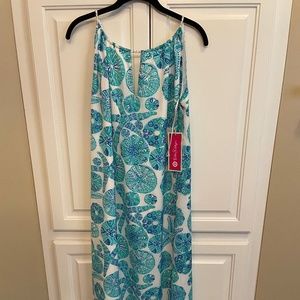 Lilly Pulitzer by Target long blue seashell dress, size small. NWT